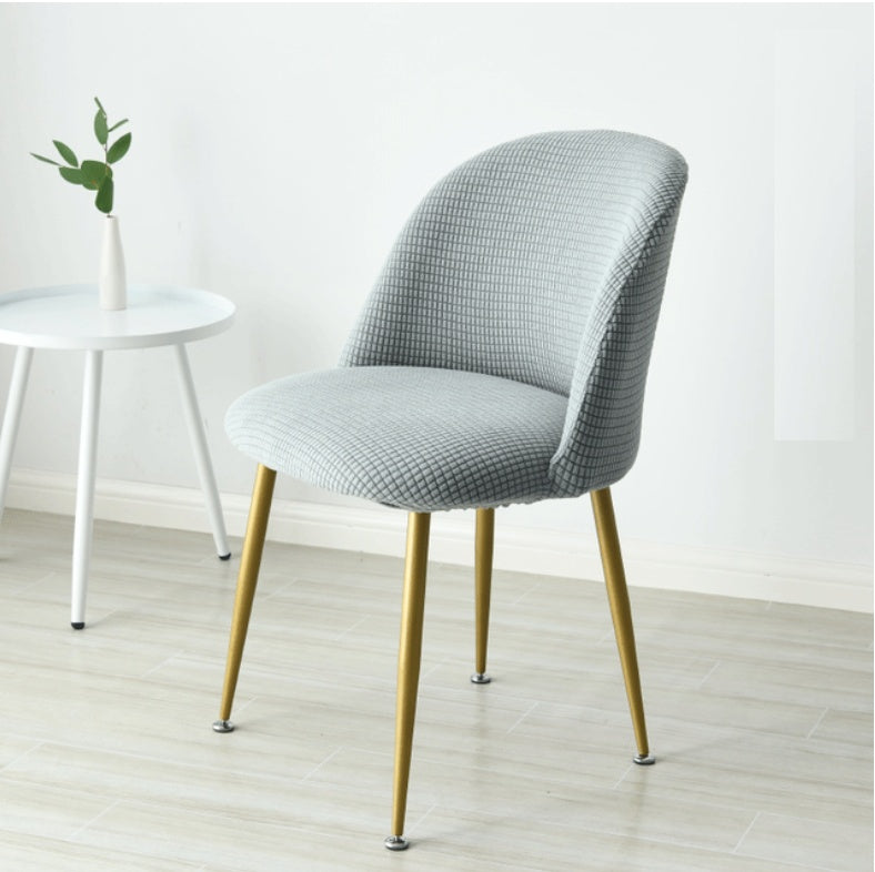 Capas para cadeiras de jantar curvas de encosto curto e base arredondada, estilo king size, para cozinha, hotel, casa, festa e banquete.