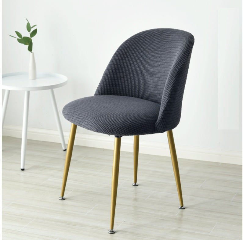 Capas para cadeiras de jantar curvas de encosto curto e base arredondada, estilo king size, para cozinha, hotel, casa, festa e banquete.