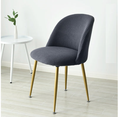 Capas para cadeiras de jantar curvas de encosto curto e base arredondada, estilo king size, para cozinha, hotel, casa, festa e banquete.