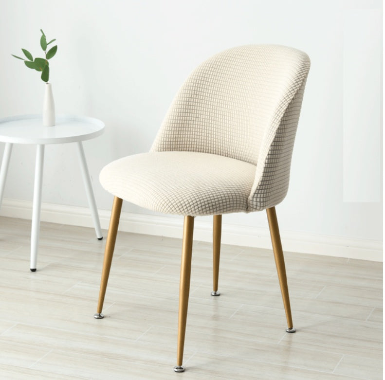 Housses de chaises de salle à manger incurvées, dossier court et assise arrondie, style king-size, pour cuisine, hôtel, maison, fête, banquet