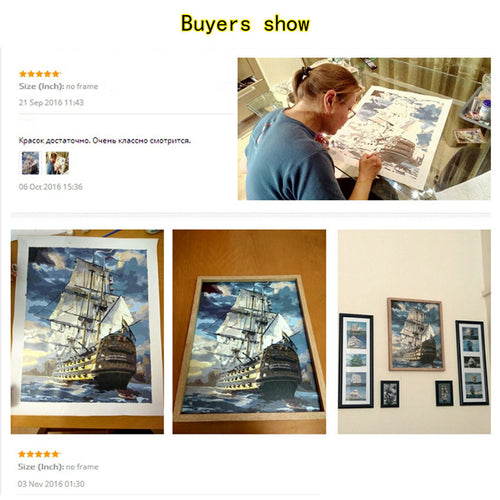 Pintura em tela, arte de parede, paisagem por números, elefantes, decoração para a casa, RUOPOTY, estilo moderno e exclusivo.