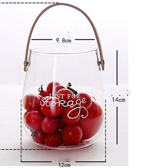 Glass Vase Flower Arrangement Dried Vase Fruit