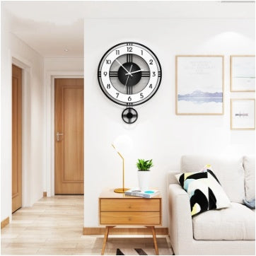 Horloge murale créative pour salon, ambiance silencieuse, produits acryliques pour la maison, décoration murale pour chambre, stickers muraux, horloge murale artistique