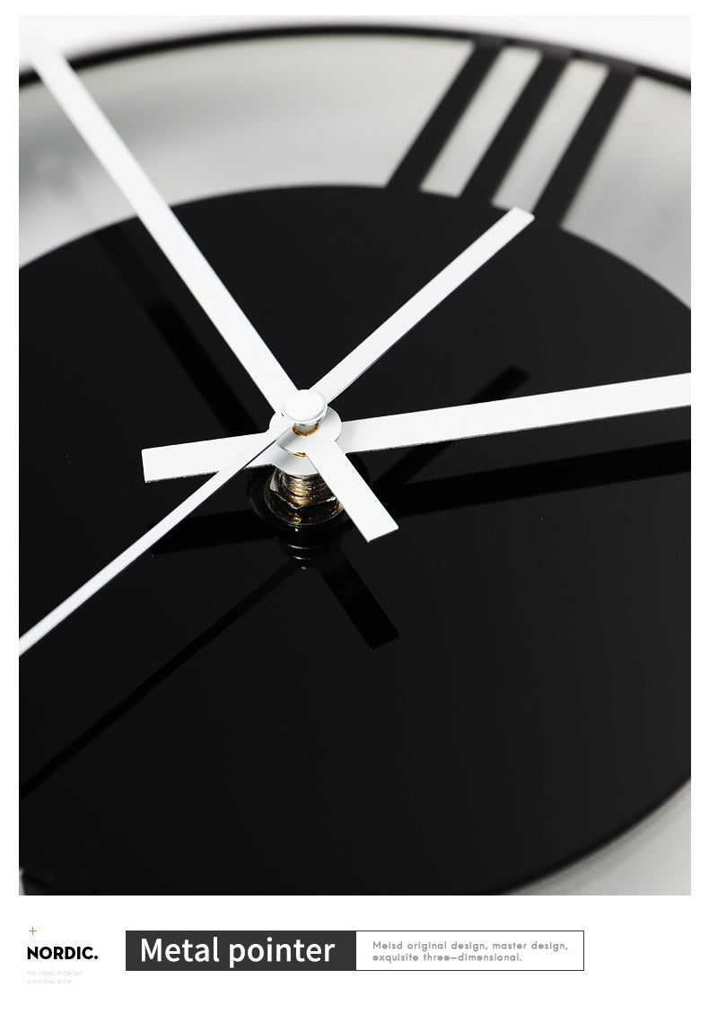 Horloge murale créative pour salon, ambiance silencieuse, produits acryliques pour la maison, décoration murale pour chambre, stickers muraux, horloge murale artistique