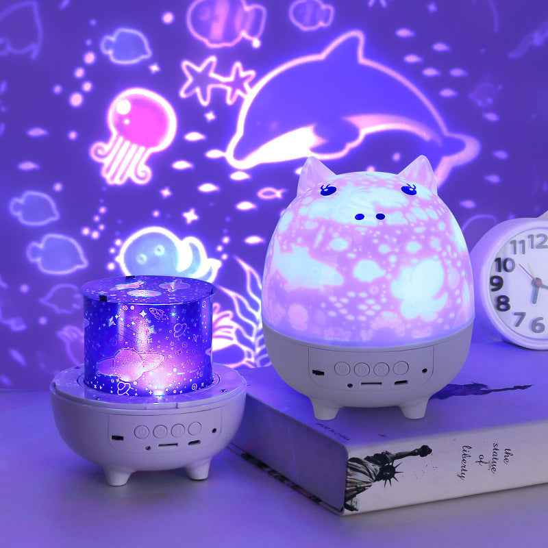 Cartoon Pig Remote Control for Kids Bedroom Sleeping Light Bedroom Bedside Table Lamp Projector Night Light