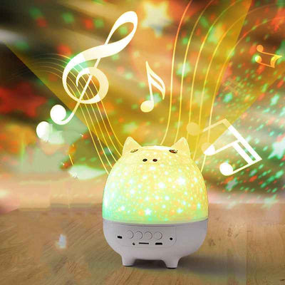 Cartoon Pig Remote Control for Kids Bedroom Sleeping Light Bedroom Bedside Table Lamp Projector Night Light
