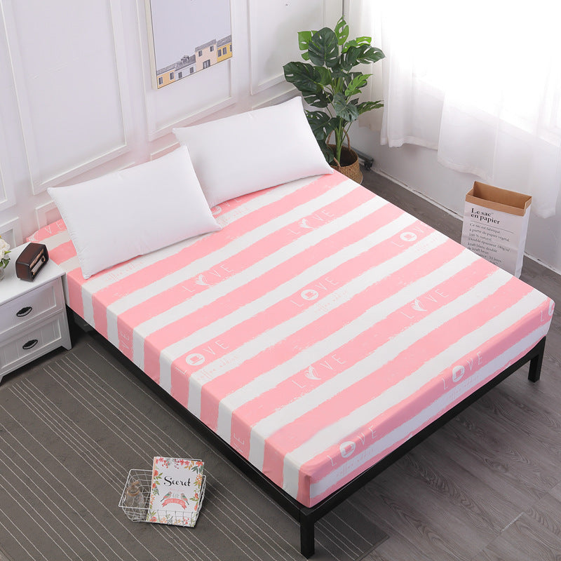 Shrimp Waterproof Bed Sheet Printing Dustproof Bed Cover Moisture-proof Mattress Cover Baby Bed Wetting Pack Bed Cover