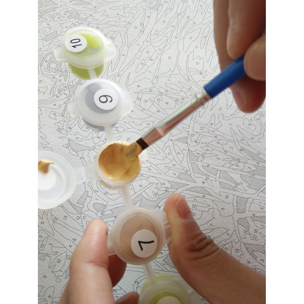 Pintura a óleo digital faça você mesmo, colorir, pintura de entrada