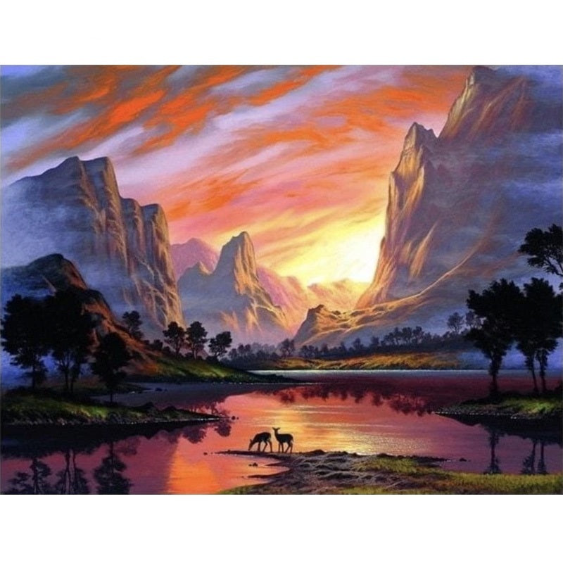 Pintura em tela com impressão a jato de tinta HD, sem moldura, personalização de pinturas