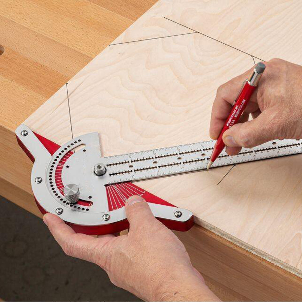 Règle de menuisier, rapporteur d'angle, règle à deux bras pour le travail du bois, instruments de mesure, outils de menuiserie