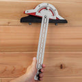 Règle de menuisier, rapporteur d'angle, règle à deux bras pour le travail du bois, instruments de mesure, outils de menuiserie
