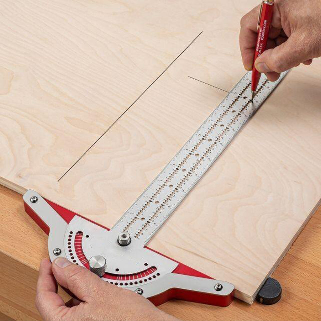Règle de menuisier, rapporteur d'angle, règle à deux bras pour le travail du bois, instruments de mesure, outils de menuiserie