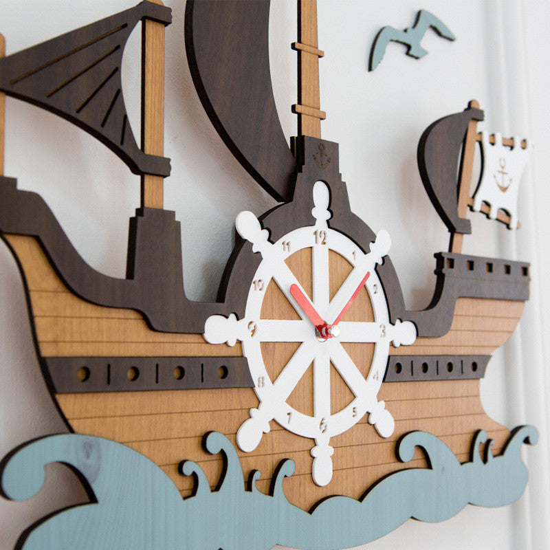 Relógio de parede criativo para sala de estar, com personalidade e estilo retro.