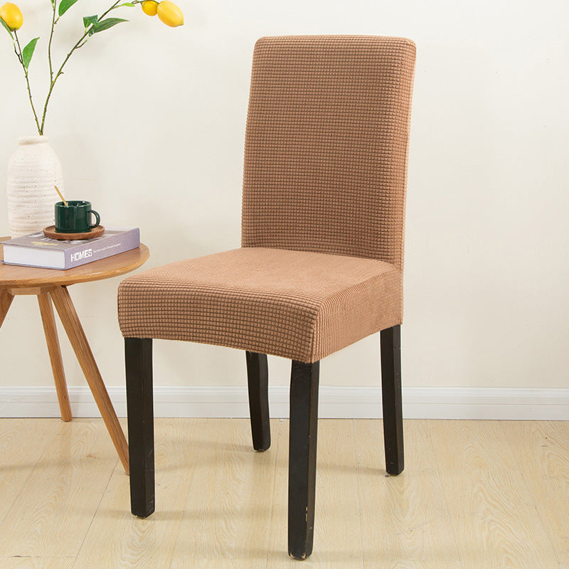 Housse de chaise élastique anti-poussière pour chaise de salle à manger ou de bureau