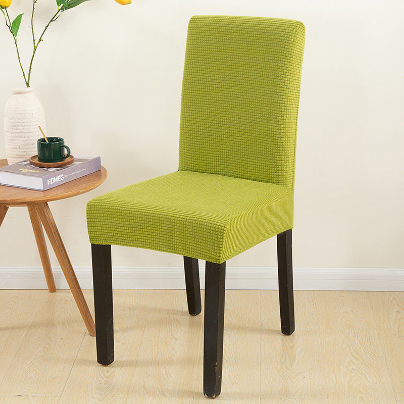 Housse de chaise élastique anti-poussière pour chaise de salle à manger ou de bureau