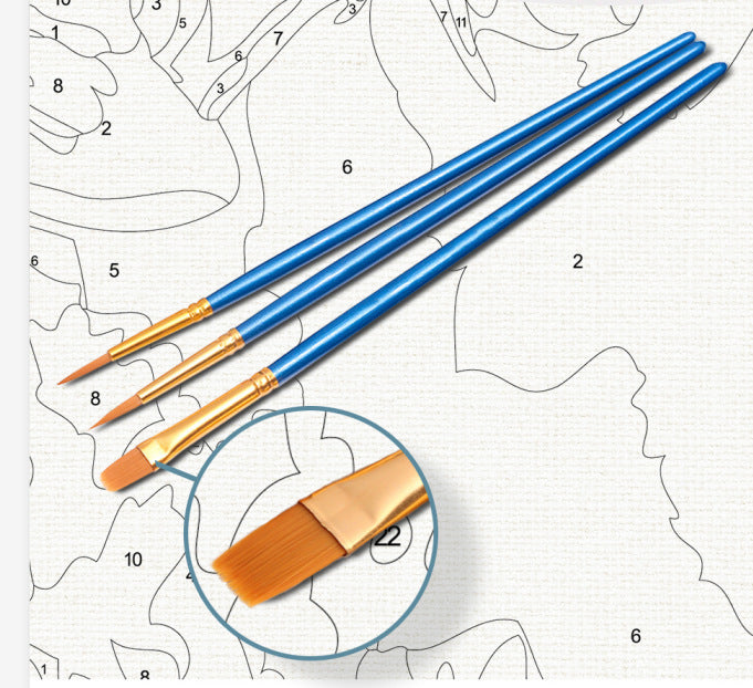 Color By Number Love Tree Landscape Modular Canvas Oil Painting