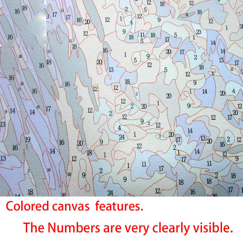 Ocean Landscape DIY Painting Picture By Number Draw Color Artwork Painting Children Canvas