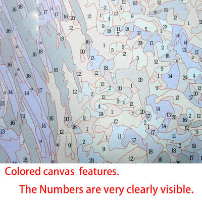 Ocean Landscape DIY Painting Picture By Number Draw Color Artwork Painting Children Canvas