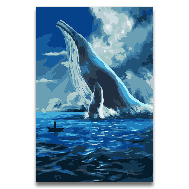 Ocean Landscape DIY Painting Picture By Number Draw Color Artwork Painting Children Canvas