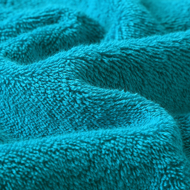 Serviette de bain en pur coton, grande serviette de bain absorbante brodée pour le visage