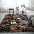 Tapis dégradé tie-dye à longs cheveux