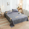 Lençol de cama individual/casal com estampado de desenhos animados (peça única)