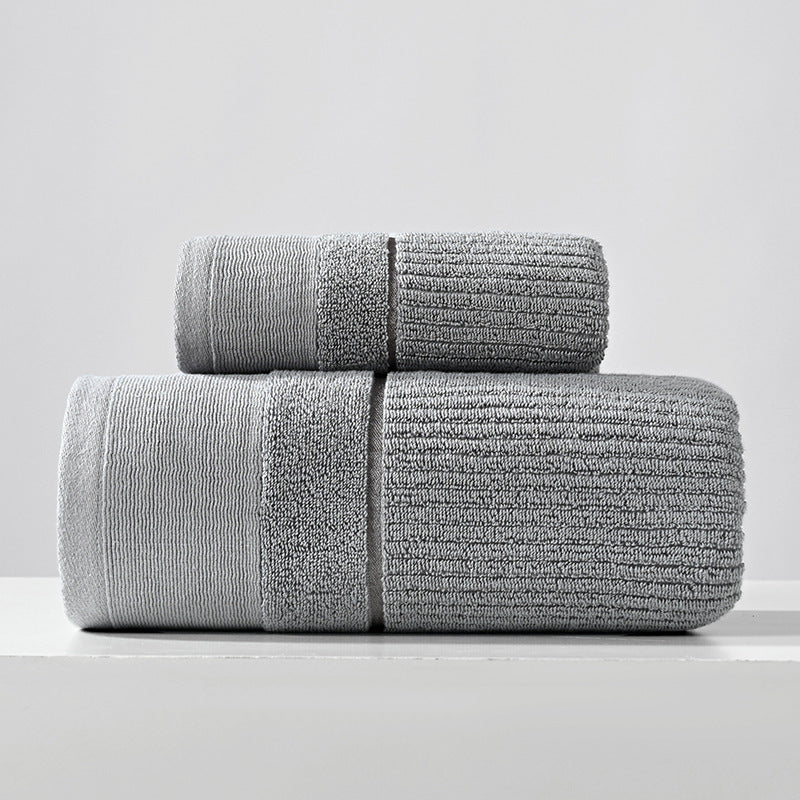 Ensemble de trois serviettes en pur coton avec serviette de bain pour les mains