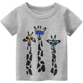 T-shirt infantil de manga curta para o verão, roupa de bebé para homem 