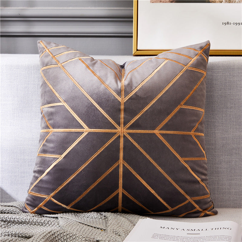 Coussin artisanal en riz bronzé