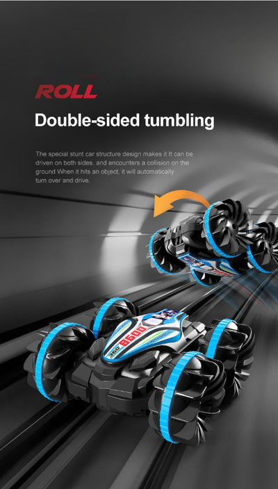 Brinquedo infantil de veículo todo-o-terreno com tração às quatro rodas e comando à distância.