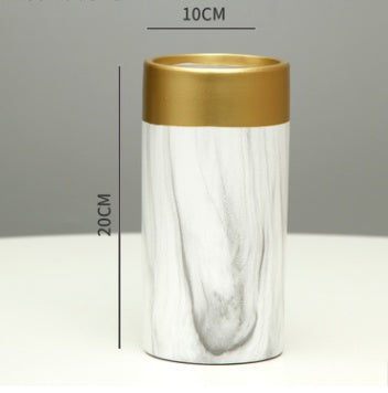 Ceramic vase flower arranger straight tube pendant