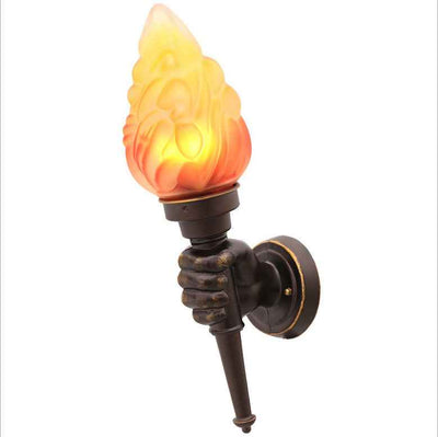 Creative torchbearer wall lamp