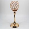 Creative golden crystal candle holder ornaments