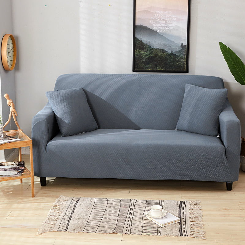 housse de canapé extensible imperméable de couleur unie