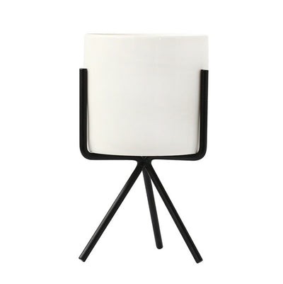 Flavor flower pot wrought iron vase simple iron frame