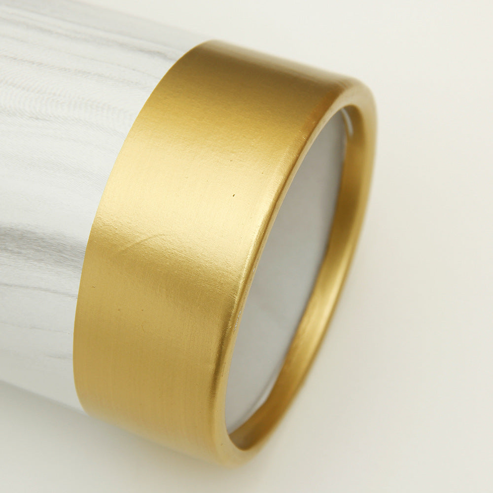 Ceramic vase flower arranger straight tube pendant