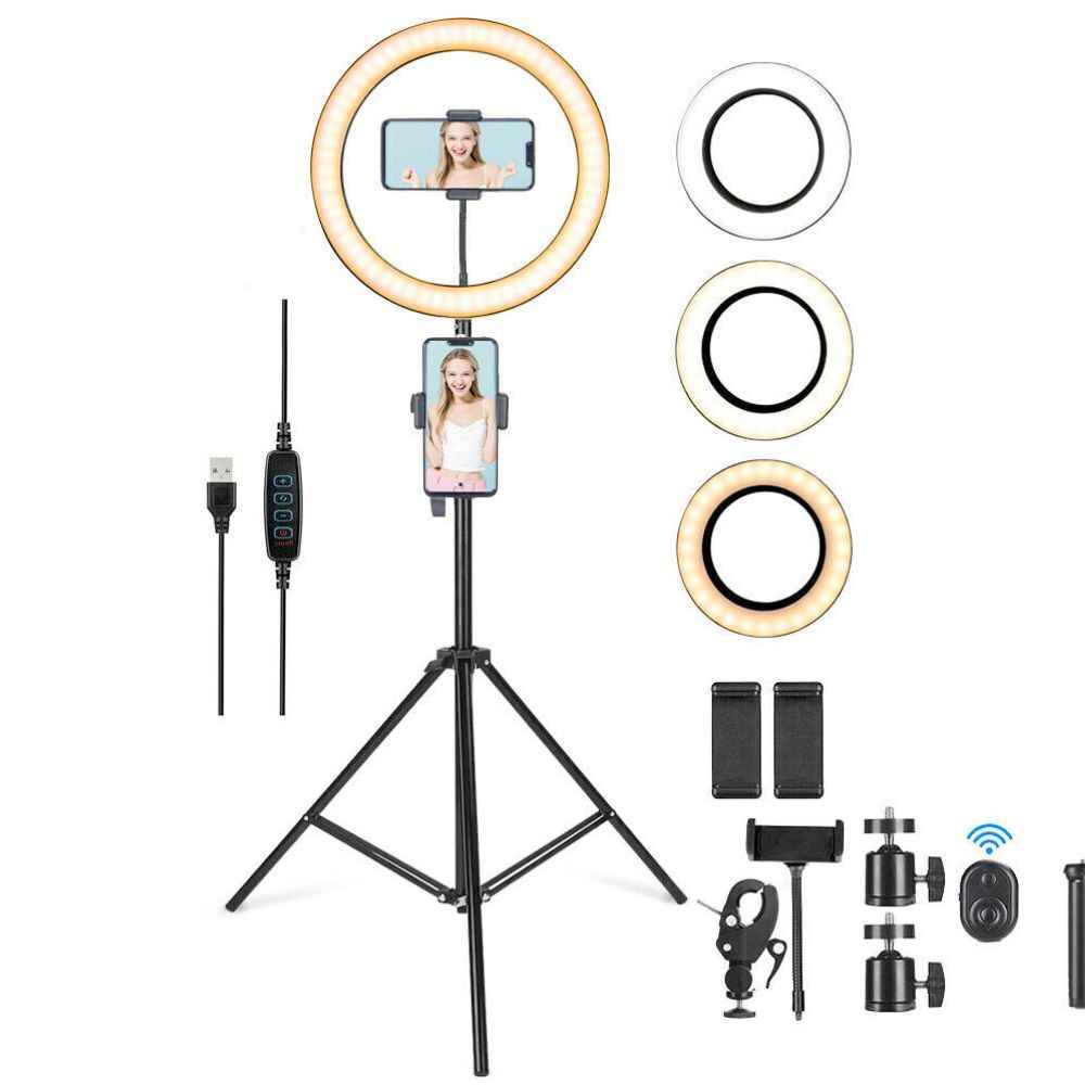 LED Ring Light With Phone Tripod Stand Kit