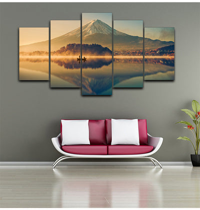 Art Wall Decoration Lake View Mountain Canvas Landscape Painting