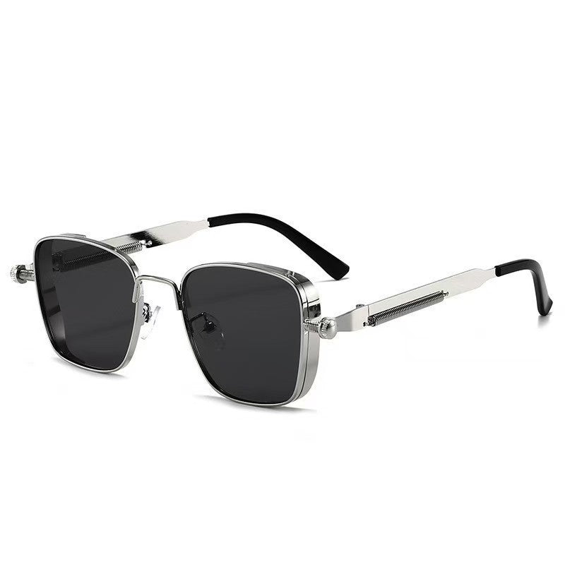 Men's Box Metal Retro UV Sun Glasses
