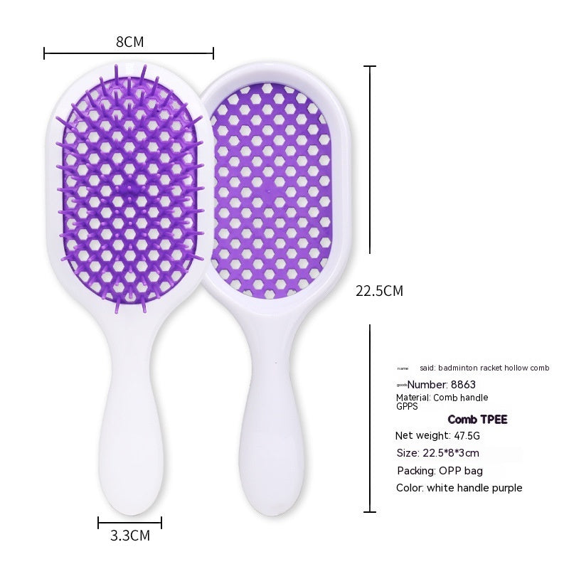 Hollow Comb Dry Wet Dual Purpose Honeycomb Hairdressing