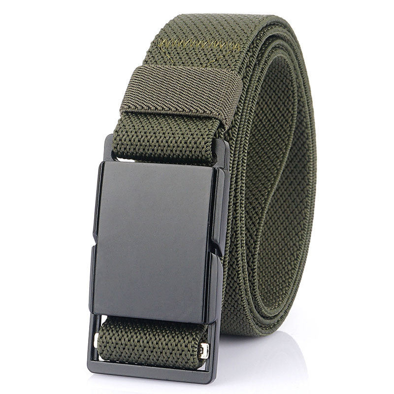 Ceinture décontractée à boucle magnétique en métal, assortie à tous les jeans