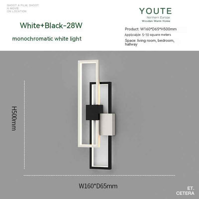 Bedroom Bedside Nordic Minimalism Wall Lamp Modern Minimalist