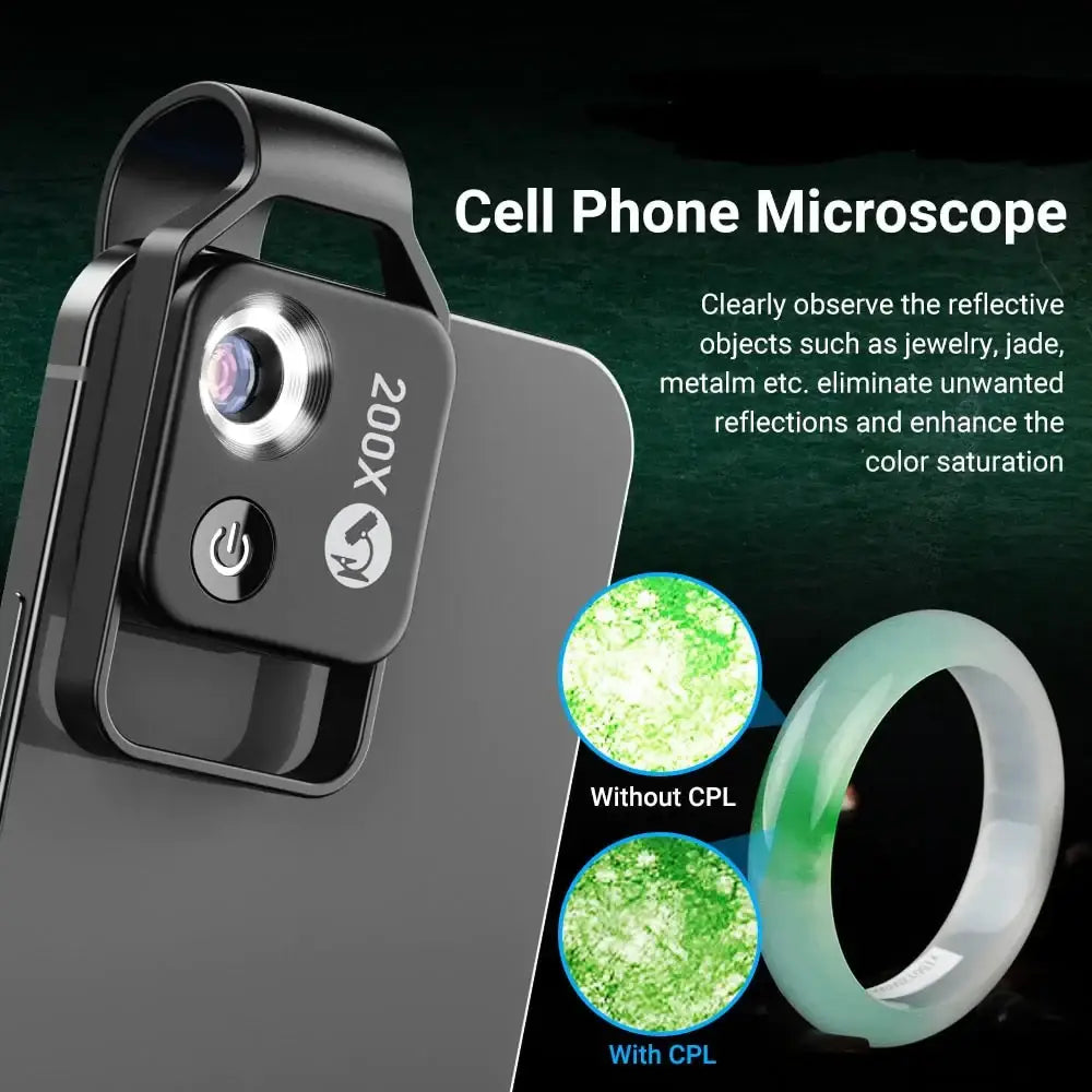 200X magnification Lens for Mobile Phone Mobile & Laptop Accessories