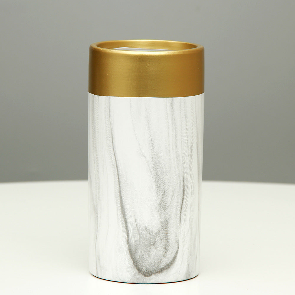 Ceramic vase flower arranger straight tube pendant