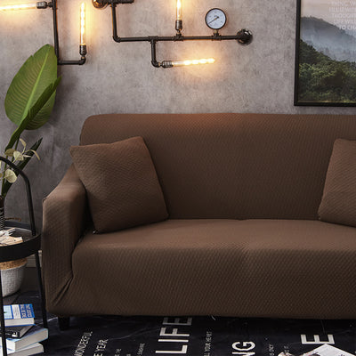 housse de canapé extensible imperméable de couleur unie