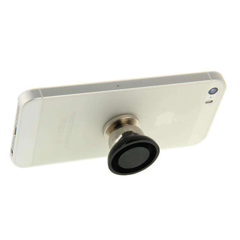 Magnetic Car Cell Phone Holder Mount Dash 360 Rotating For iPhone GPS attached to smartphone.