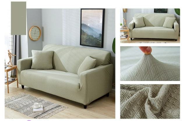 housse de canapé extensible imperméable de couleur unie