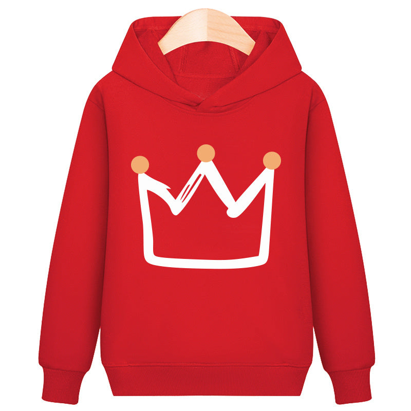Sweat à capuche Crown en velours