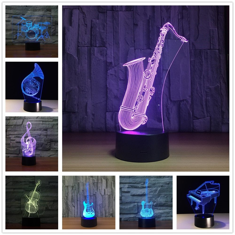 Children 3d visual LED night light