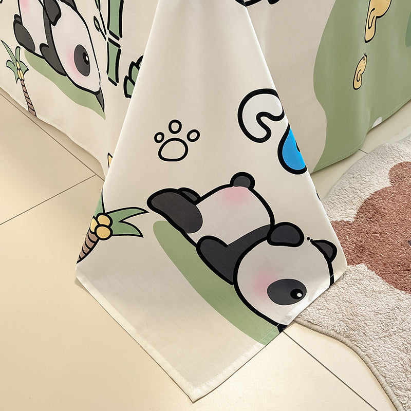 Drap de lit en coton à petits motifs floraux style Instagram